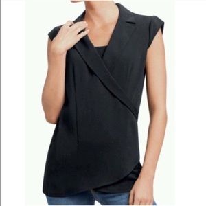 Cabi Black Origami Wrap Blouse